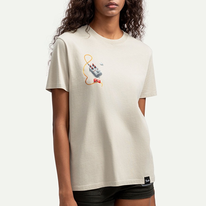 KAFT X FENDER X ZUHAL Vintage Room - Bone - Tasarım T-Shirt - Unisex